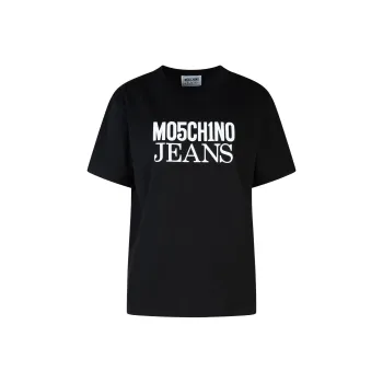 MOSCHINO Jeans Logo Printed Crewneck T Shirt