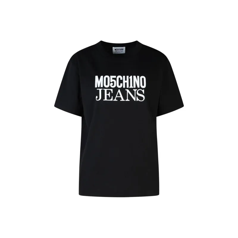 MOSCHINO Jeans Logo Printed Crewneck T Shirt-0