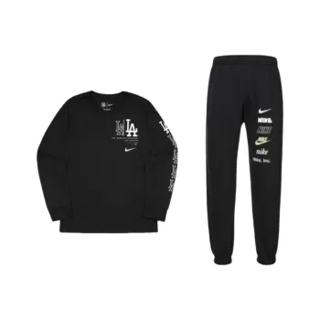 Nike Sweatshirt Set Unisex Black