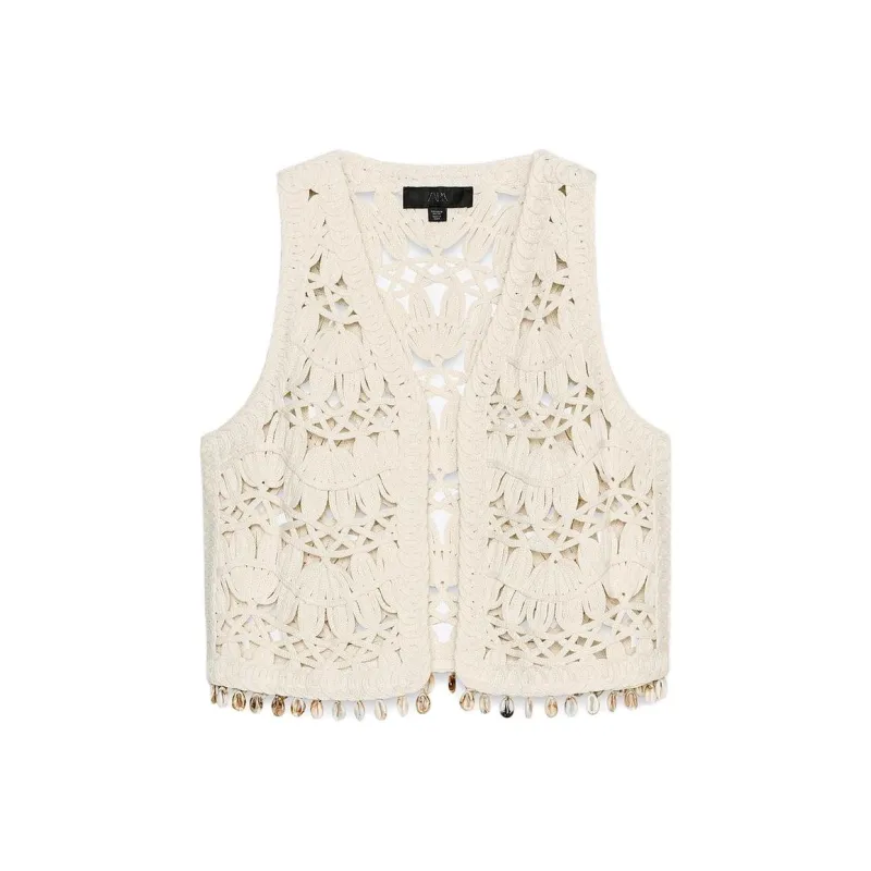 ZARA Tank Top Women's Raw White-0