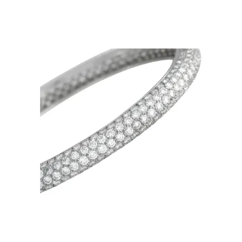 Cartier 18K White Gold Etincelle Diamond Bangle-2