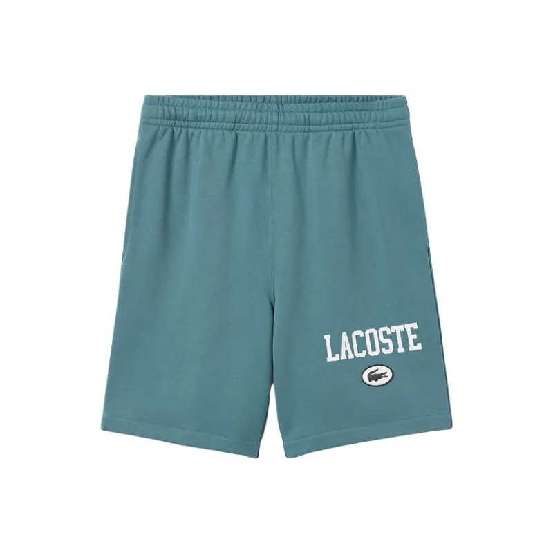 LACOSTE Logo print Organic Cotton Shorts-3