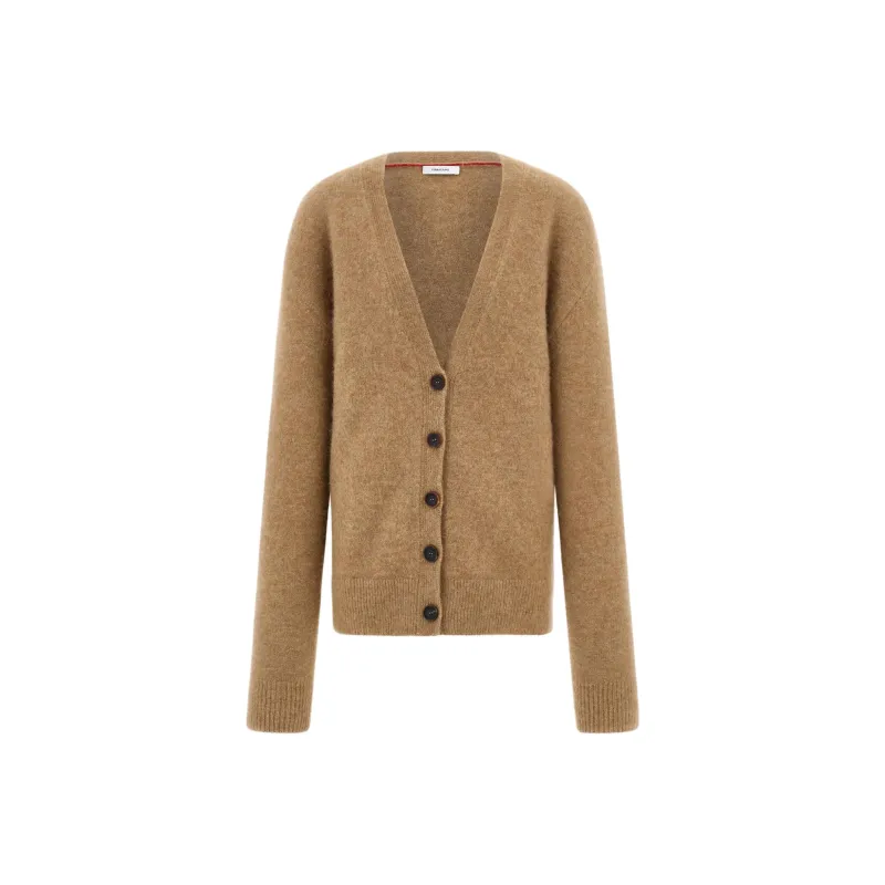 Ferragamo Plunging V Neck Knitted Cardigan-0