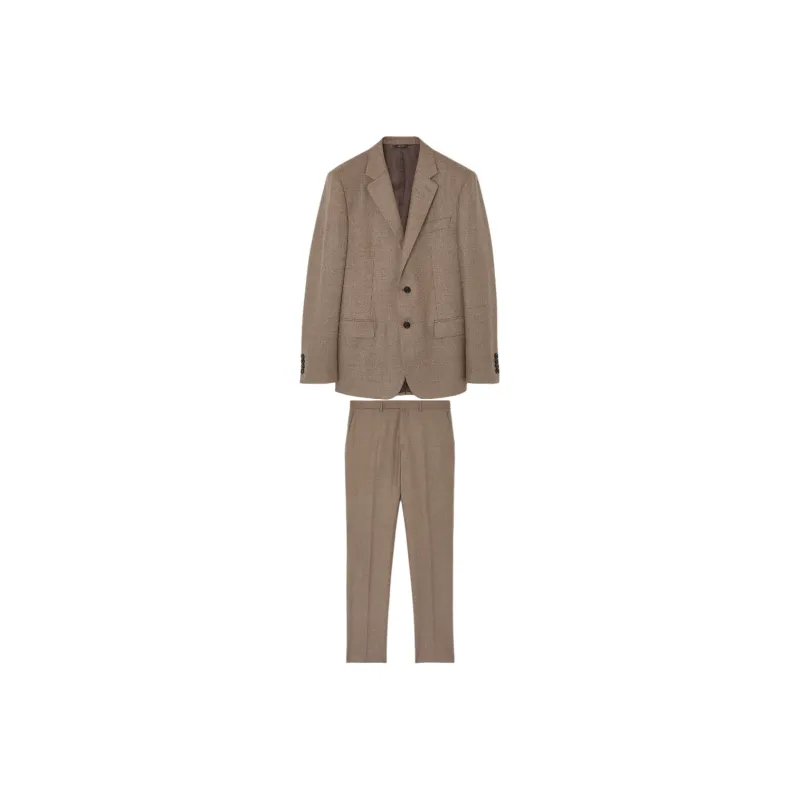 Loro Piana Business Suits Men's Steel Brown-0