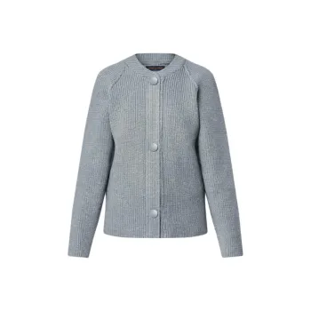 LOUIS VUITTON Ribbed Knit Cardigan
