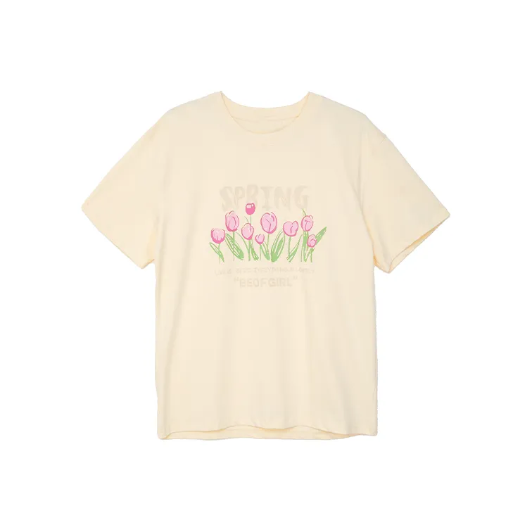 SUNSUNTOWN T-Shirts Women's Custard-0