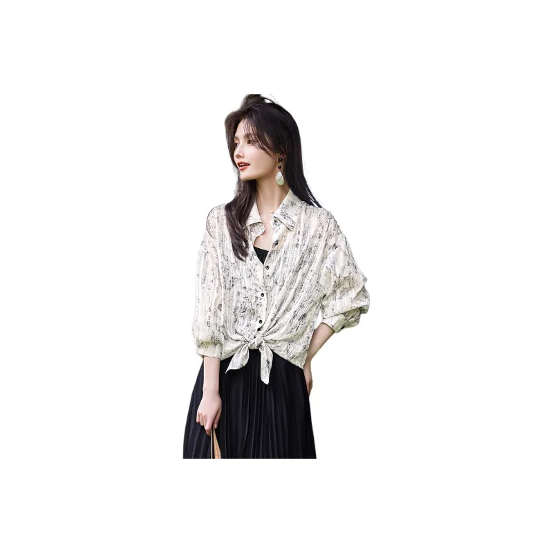XWI SS24 Shirt Women's Ink Wash Painting-0