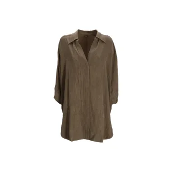 HUGO BOSS Crinkled-finish Mini Dress