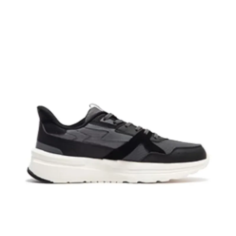 361° Abrasion Resistant Low Top Casual Shoes Men's Black Gray-1