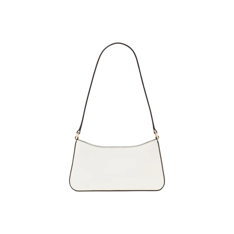 Kate Spade Leather Shoulder Bag Trumpets Women's White-2