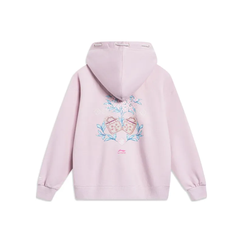 LiNing Sports Trend Series Sweatshirt Women's Dusty Pink Purple-0