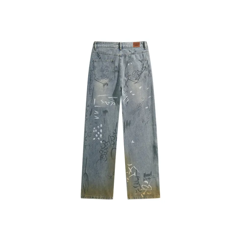 CHARLIE GOLF Jeans Unisex Vintage Blue-1
