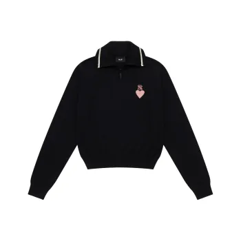 MLB New York Yankees Heart Collection Knitwear Women's Black