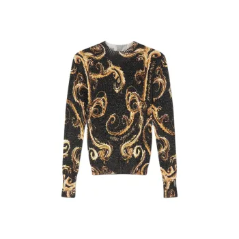 VERSACE Chromo Couture print Sweater