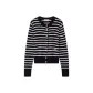 Navy Blue White Stripes 0AA