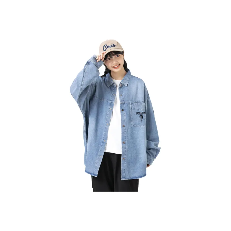 PANDA BASE Shirts Women's Blue-0