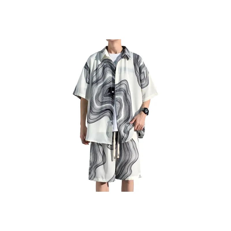 ZWWWZ Shirt Matching Set Unisex-6