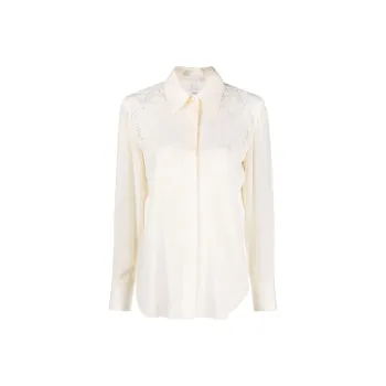Chloé Guipure Detailed Long-Sleeved Blouse