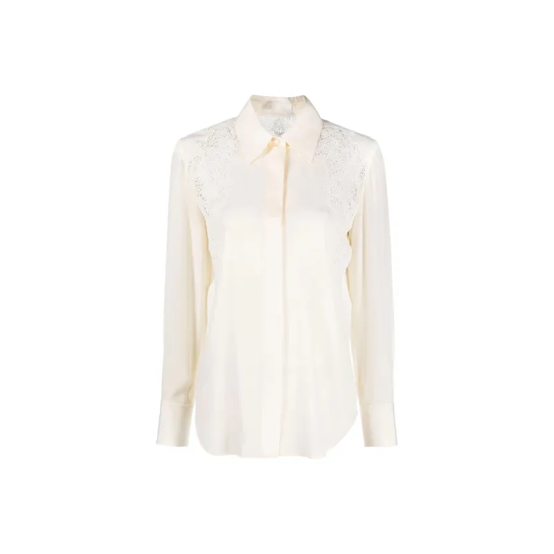 Chloé Guipure Detailed Long Sleeved Blouse-0