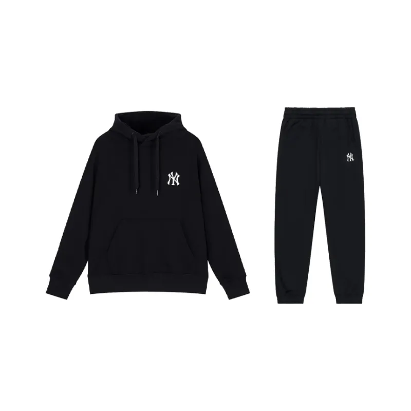 MLB New York Yankees Sweatshirt Set Unisex Black-0
