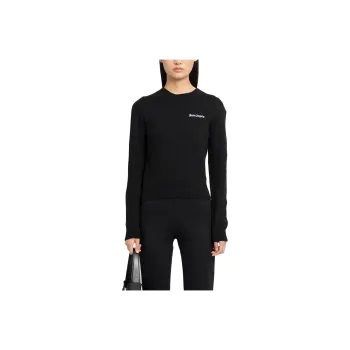 PALM ANGELS Logo Embroidered Knitted Jumper