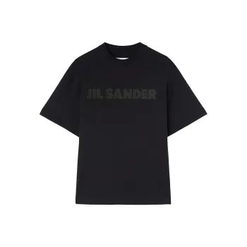 JIL SANDER Logo Boxy T Shirt 'Black'