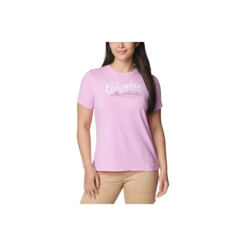 Columbia Sun Trek T-Shirt Women's Pink-0