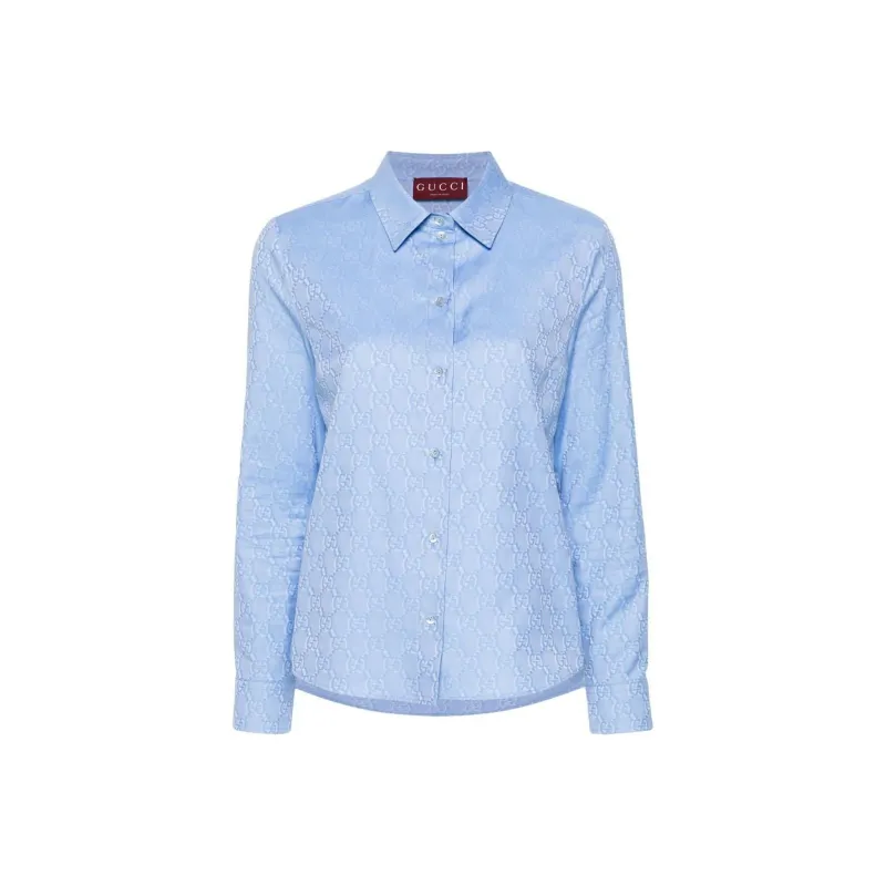 GUCCI Gg Motif Oxford Shirt-0