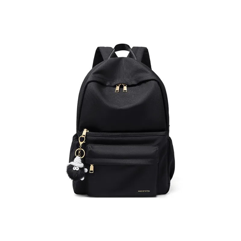 MAKEUP KITTEN Polyester Handbag Backpack Backpack Regular Unisex Ecru-13