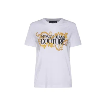 VERSACE JEANS Logo Printed Short Sleeved T Shirt