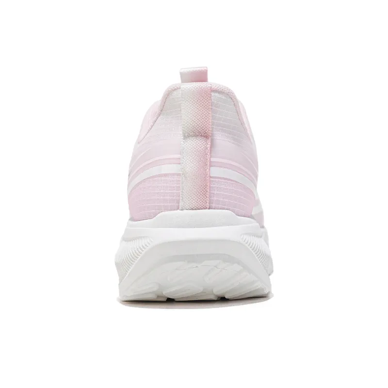 RENBEN Breathable Coverage Low Top Casual Shoes Women's White Pink-4