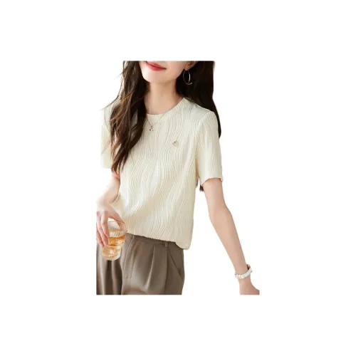 Mo Han Yi Mei Regular T Shirt Women's Ecru