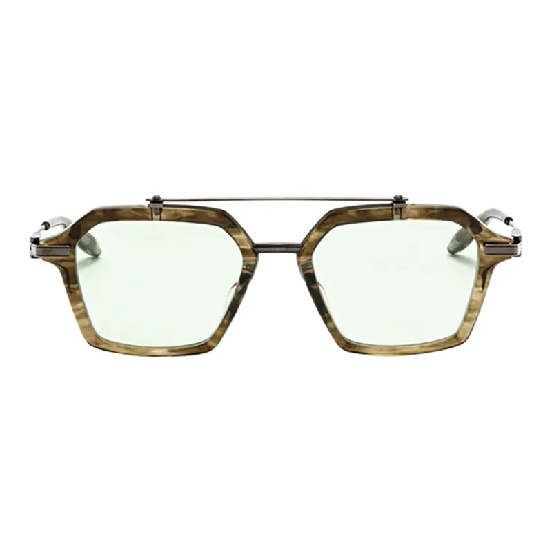 Akoni Acetate Titanium Metal Aviator Sunglasses Women's Tortoiseshell-1