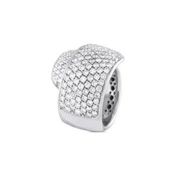 Damiani 18K White Gold Diamonds Ring