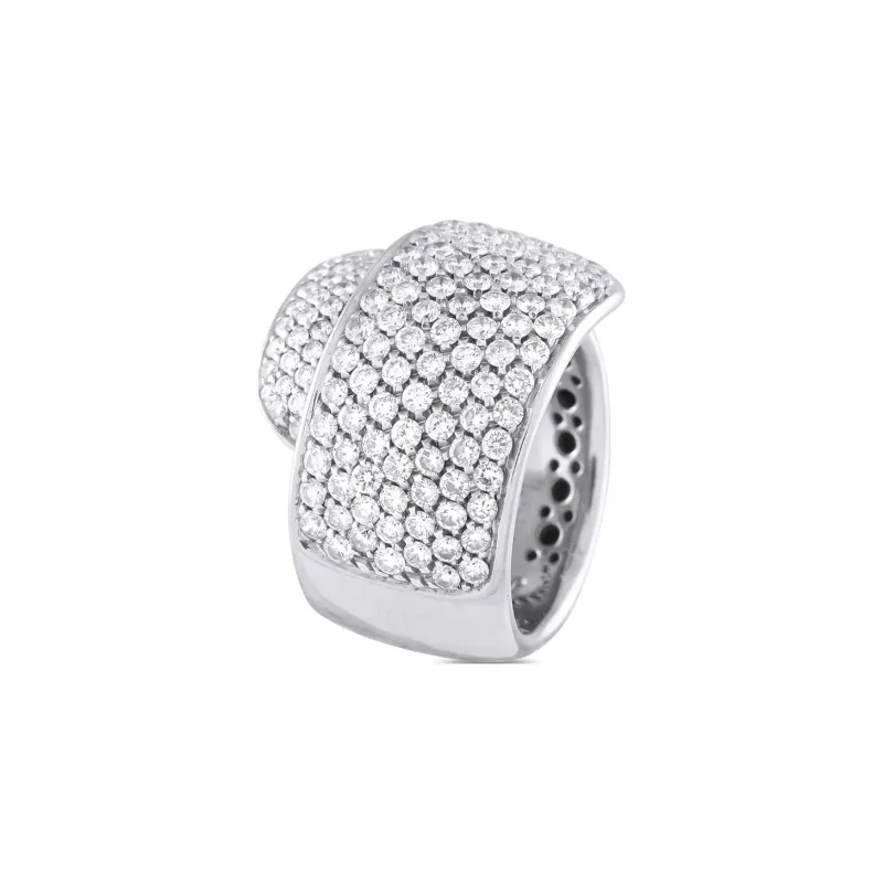 Damiani 18K White Gold Diamonds Ring-0