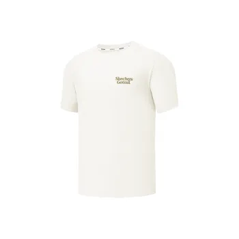 Skechers T Shirt Unisex Marshmallow White/0074