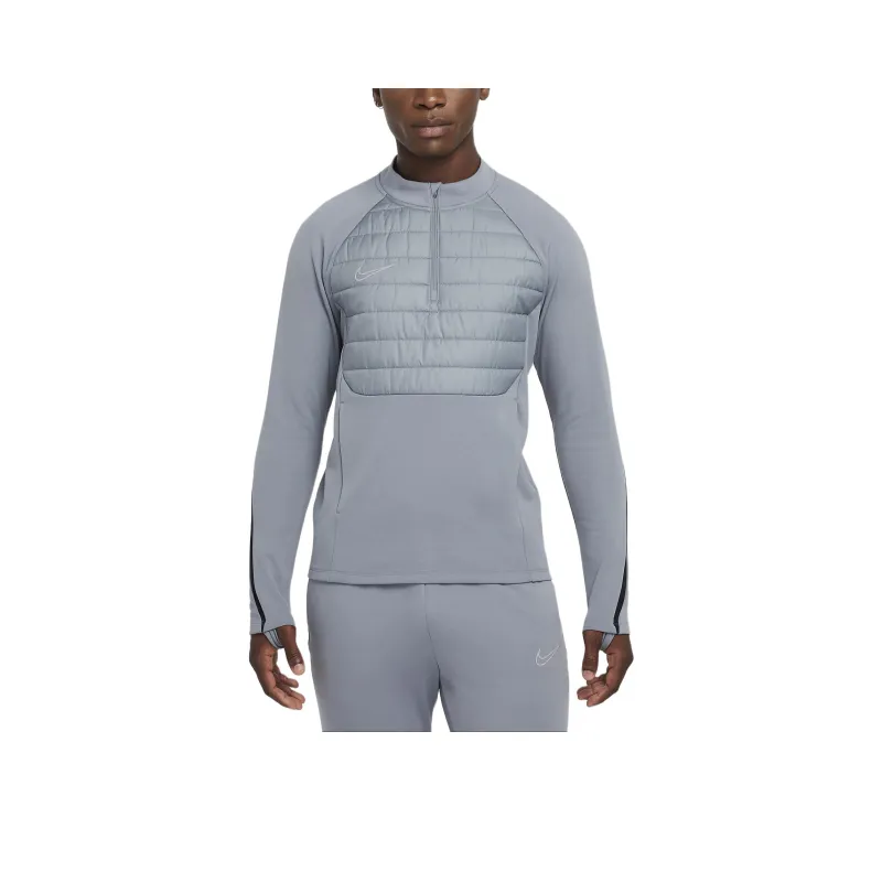 Nike AcademyTherma-FIT Winter Warrior Soccer Jerseys Men's Cool Gray/Black-0