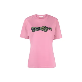 Chloe SS23 Regular T Shirt Women's Pink
