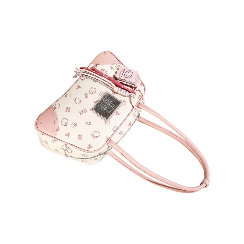 TOUTOU Hello Kitty Collaboration Hello Kitty Collection Synthetic Leather Shoulder Bag Regular Women's Cream White-7