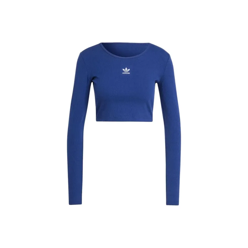 Adidas Originals Essentials Ribbed Crop Long Sleeve Tee-0