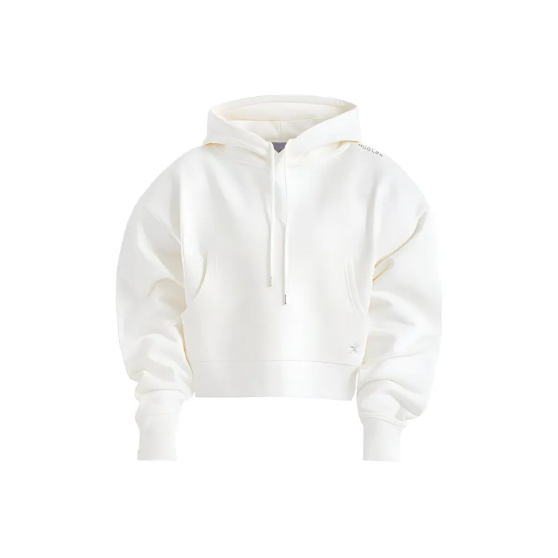 Mugler H&M Batwing Sleeved Hoodie White-0
