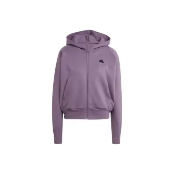Adidas Z.N.E. Z.N.E. Full Zip Hoodie Sweatshirt Women's Contour Violet