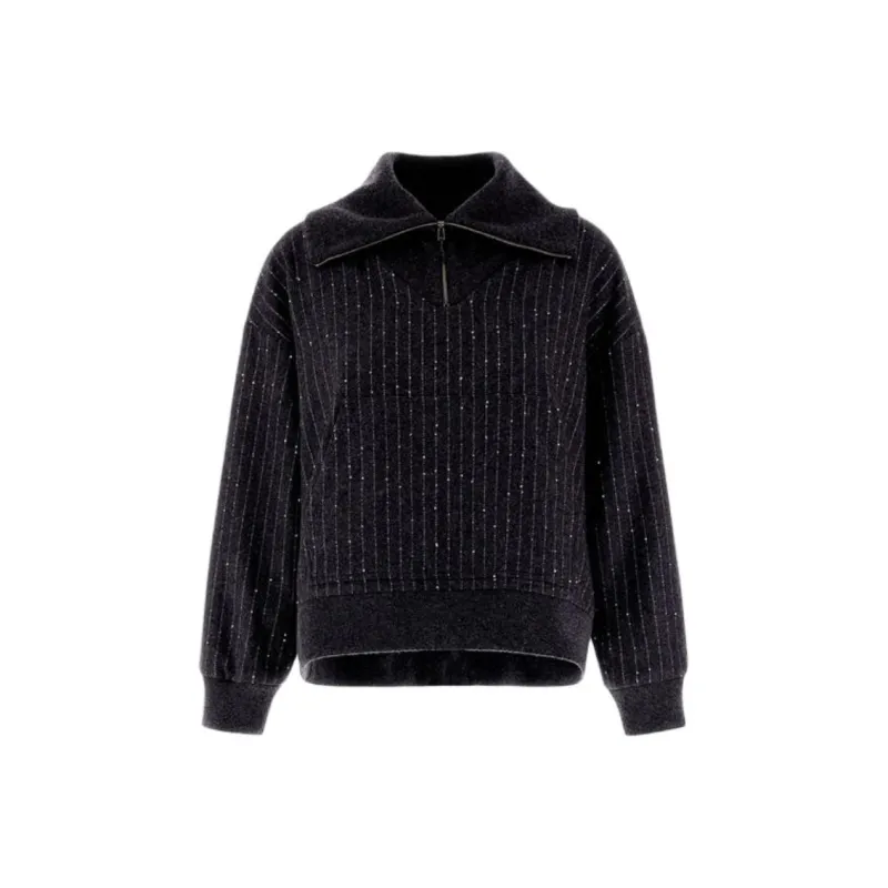HERNO Rhinestone embellished Sweatshirt-0