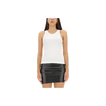 Helmut Lang Round Neck Ribbed Tank Top
