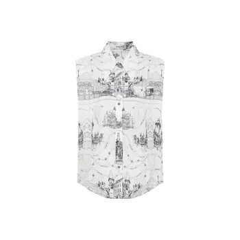 DEGAIA Shirt Women's Black Positioning Floral
