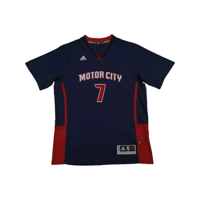 Adidas x NBA SWINGMAN Fan Edition Detroit Pistons Basketball Jersey Men's Navy Blue-0