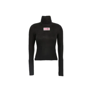 MM6 Maison Margiela Turtleneck Fur Effect Jumper