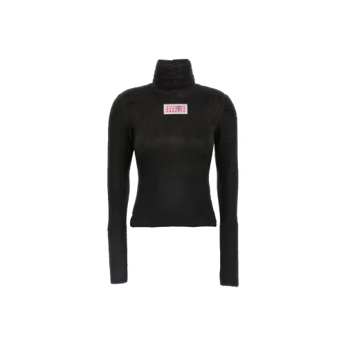 MM6 Maison Margiela Turtleneck Fur Effect Jumper