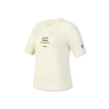 FILA T Shirts Women's Coix Seeds Yellow