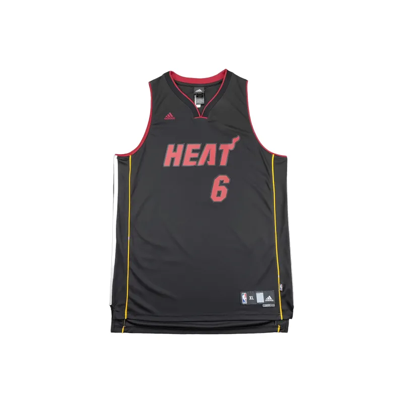 Adidas x NBA James Miami Heat Basketball Jersey Unisex Black-0